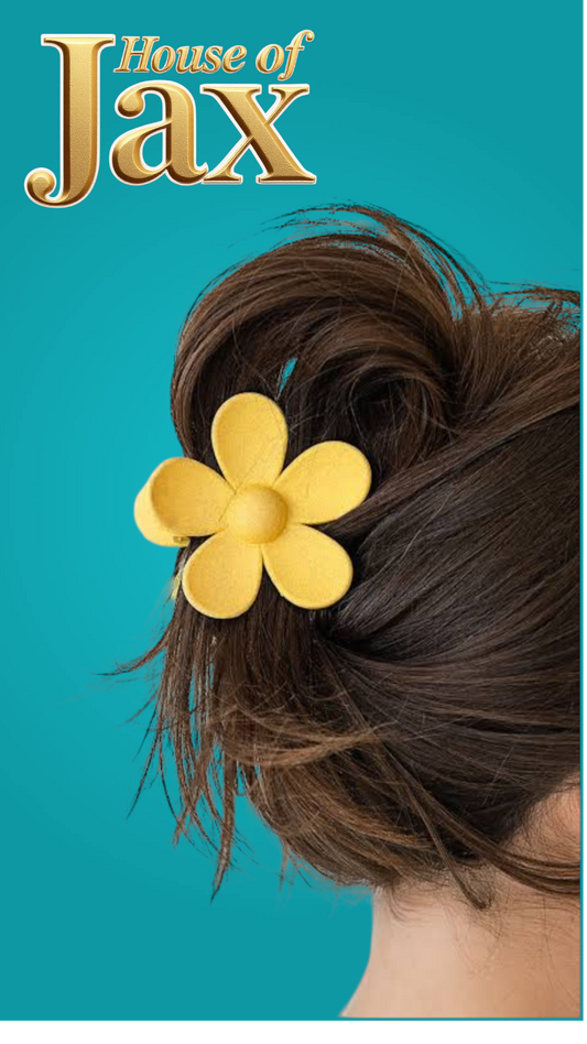 Petal Flower Hair Clip |  Boho | Beach Clip  | Pool Clip | Waterproof Non Kink Hair Clip| Trendy | By House Of Jax