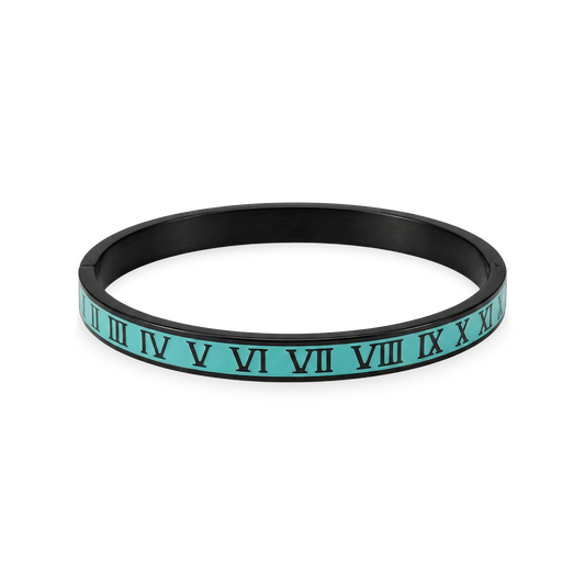 Números romanos | Negro y azul aguamarina | Pulsera | Elegante | Elegante | Boho | Bohemio | House Of Jax